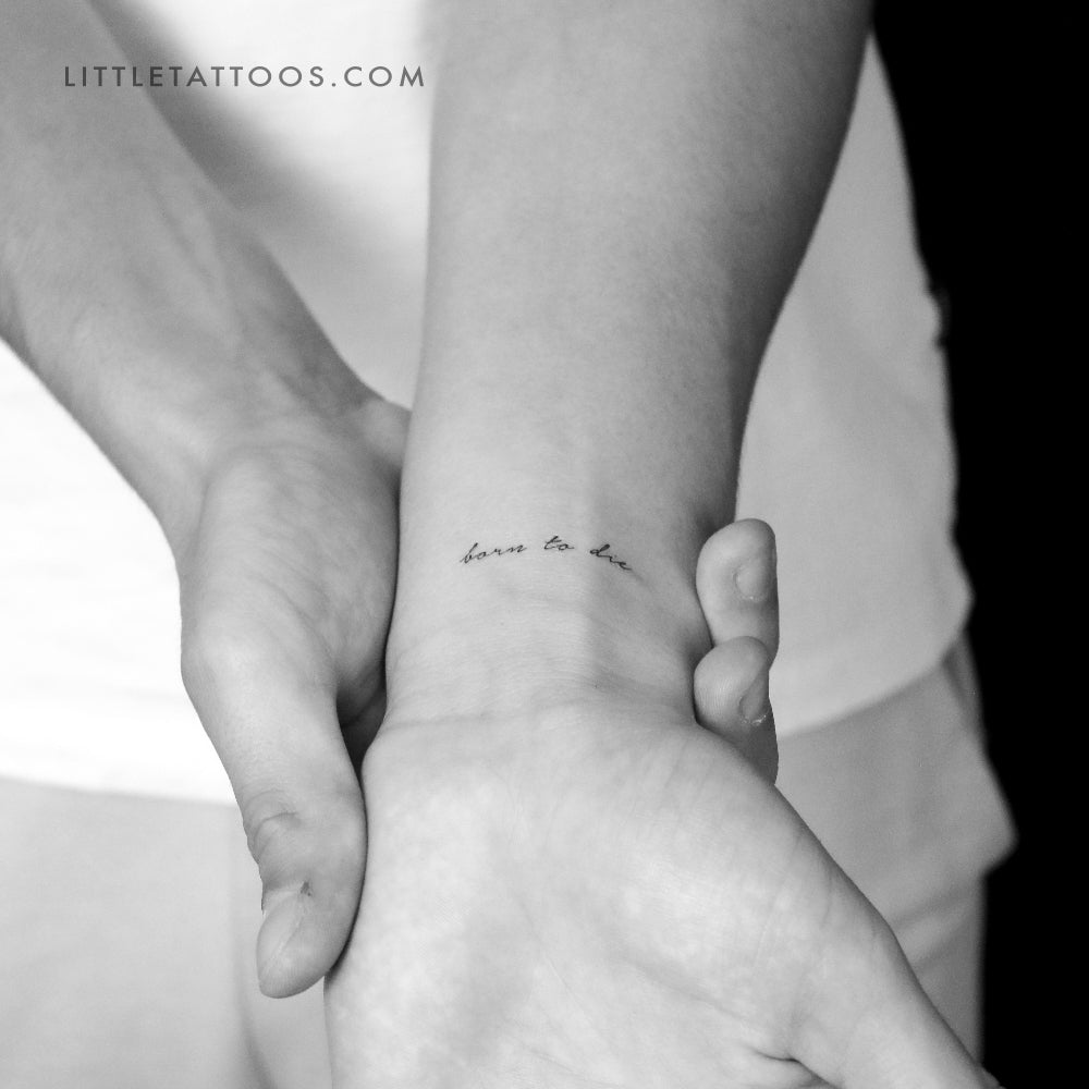 Born To Die Temporary Tattoo - Set of 3