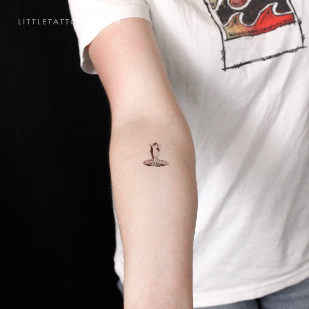 Venus By Bouguereau Temporary Tattoo - Set of 3