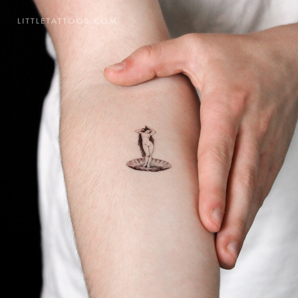 Venus By Bouguereau Temporary Tattoo - Set of 3