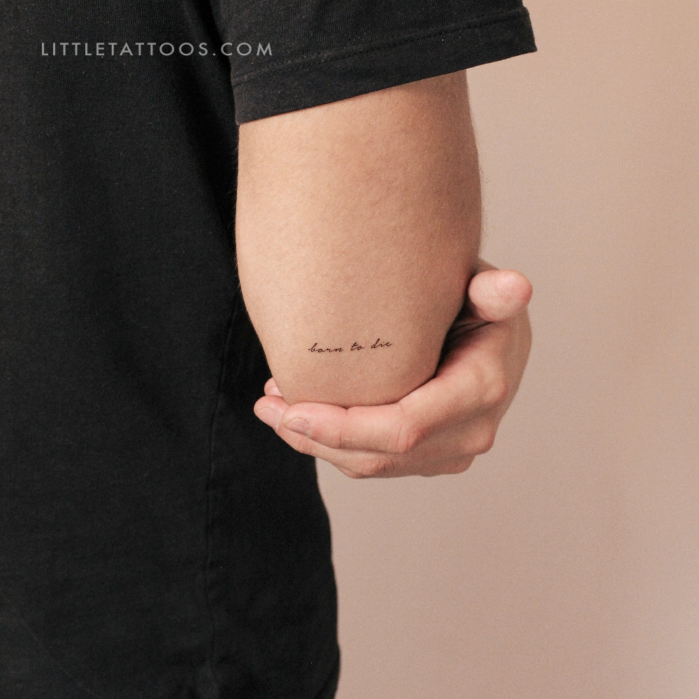 Born To Die Temporary Tattoo - Set of 3