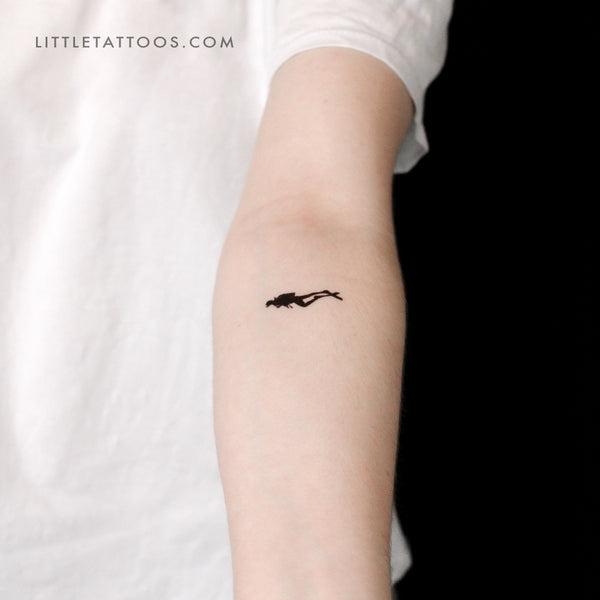 Diver Temporary Tattoo - Set of 3