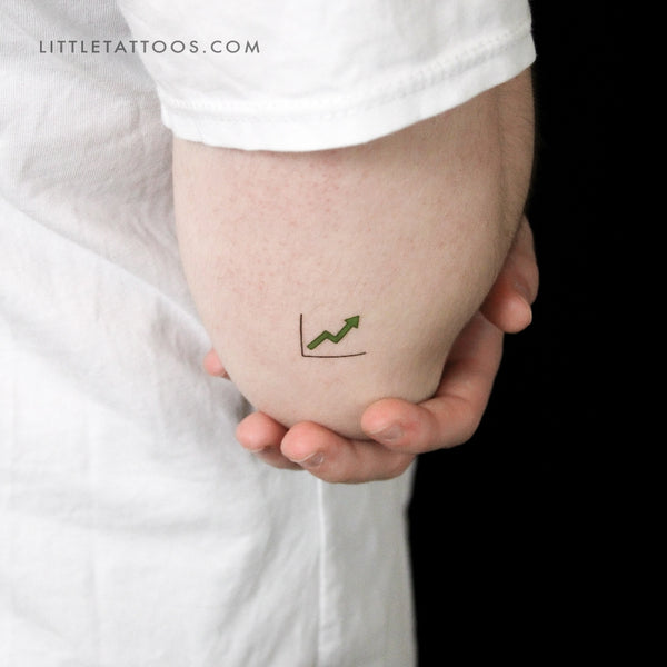 Bullish Stock Temporary Tattoo - Set of 3