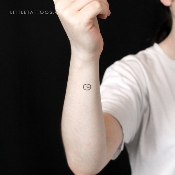 Clock Temporary Tattoo - Set of 3