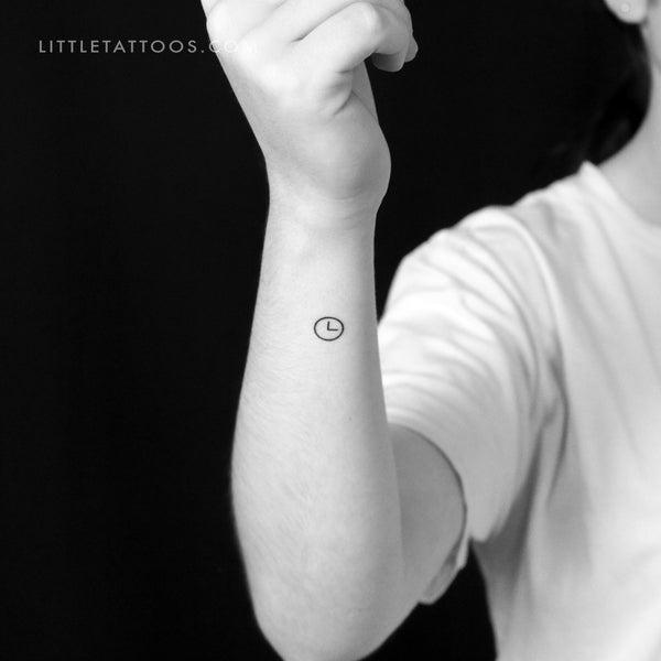 Clock Temporary Tattoo - Set of 3