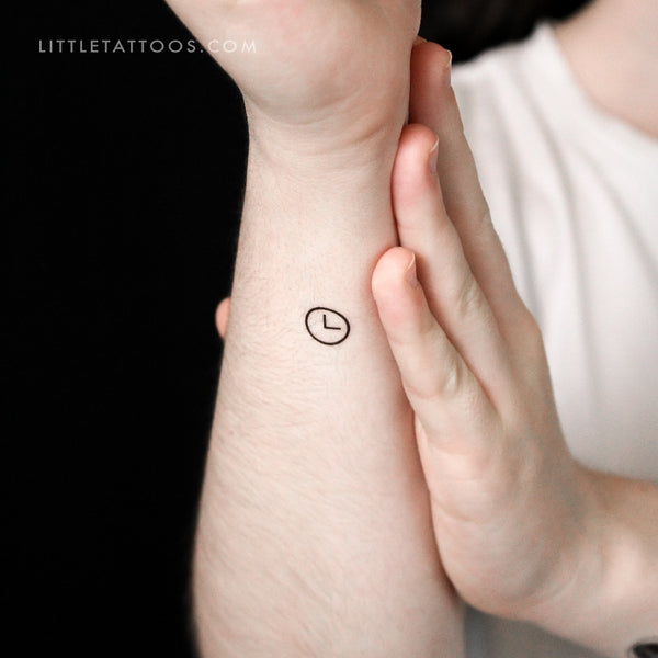 Clock Temporary Tattoo - Set of 3