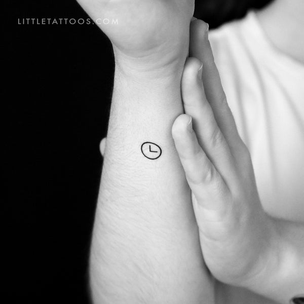 Clock Temporary Tattoo - Set of 3