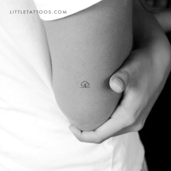 Minimalist Tree Temporary Tattoo - Set of 3