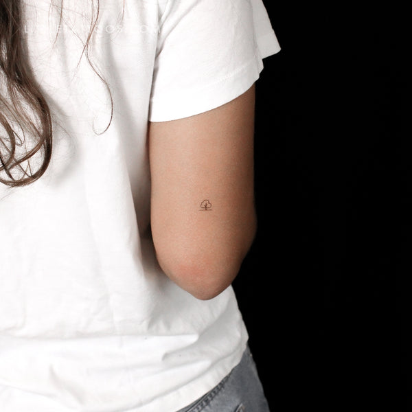 Minimalist Tree Temporary Tattoo - Set of 3