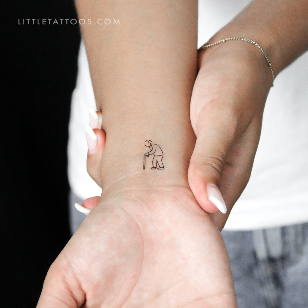 Grandfather Temporary Tattoo - Set of 3