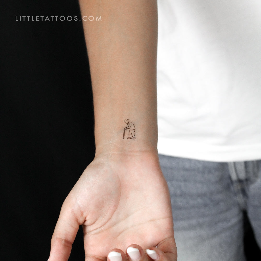Grandfather Temporary Tattoo - Set of 3