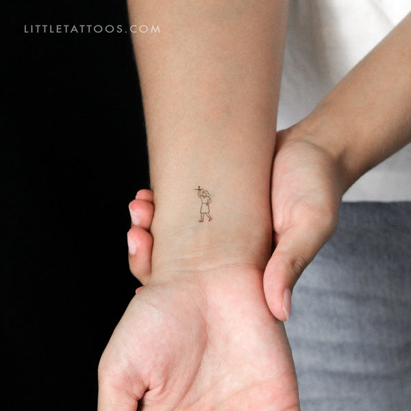 Waitress Temporary Tattoo - Set of 3