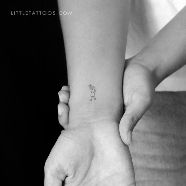Waitress Temporary Tattoo - Set of 3