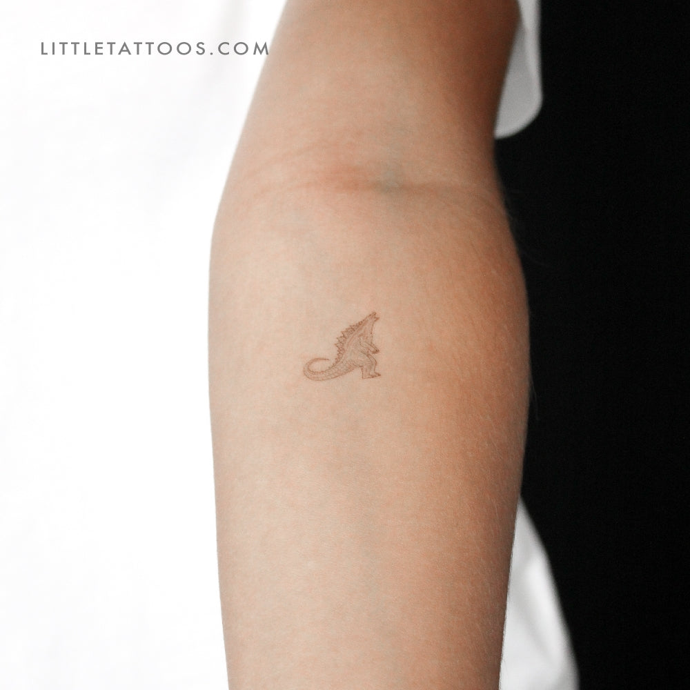 Little Godzilla Temporary Tattoo - Set of 3