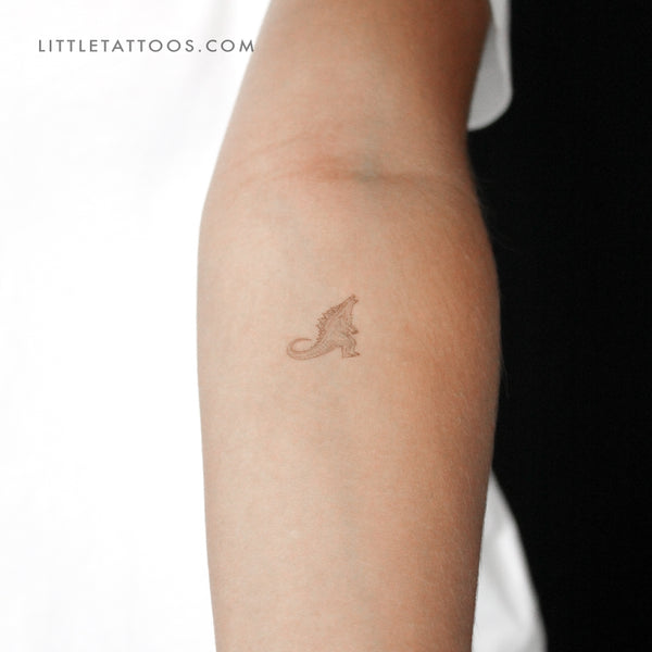 Little Godzilla Temporary Tattoo - Set of 3