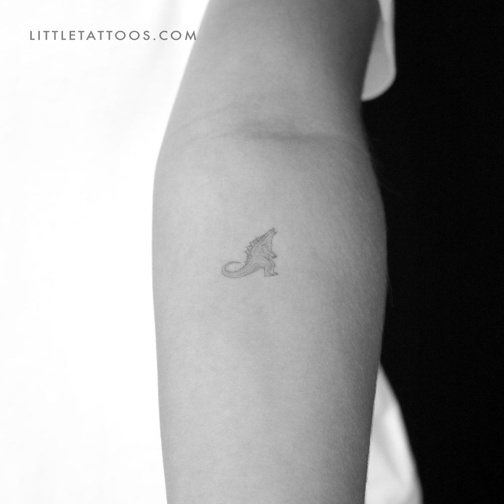 Little Godzilla Temporary Tattoo - Set of 3