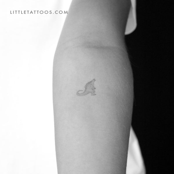 Little Godzilla Temporary Tattoo - Set of 3