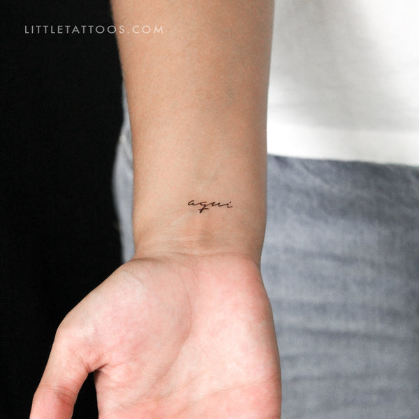 Aquí Temporary Tattoo - Set of 3