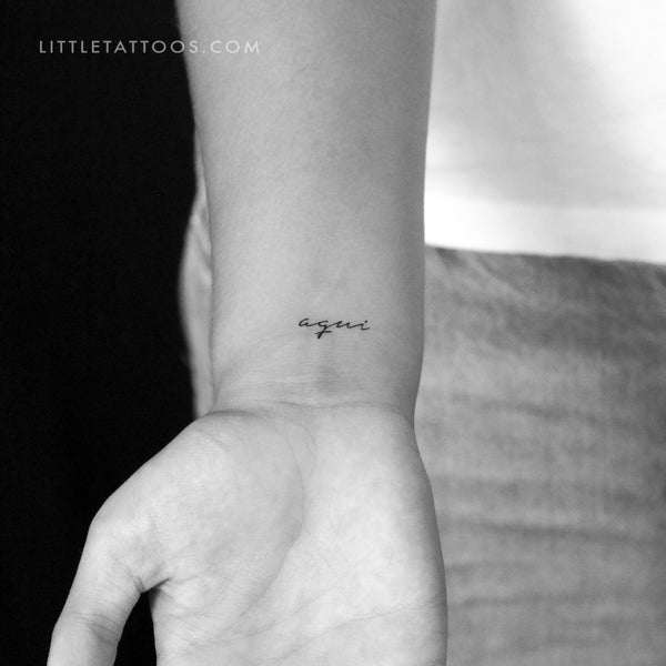 Aquí Temporary Tattoo - Set of 3