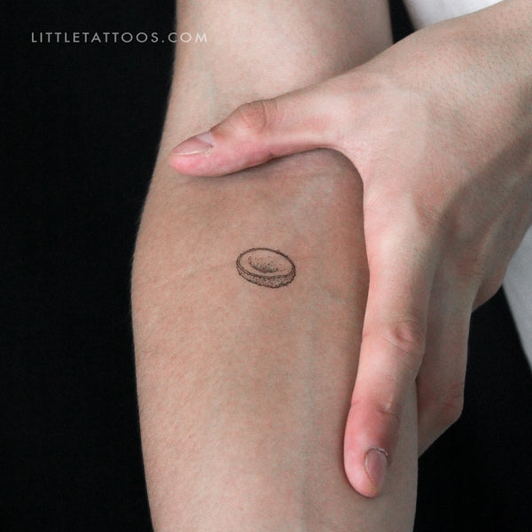 Half Coconut Temporary Tattoo - Set of 3
