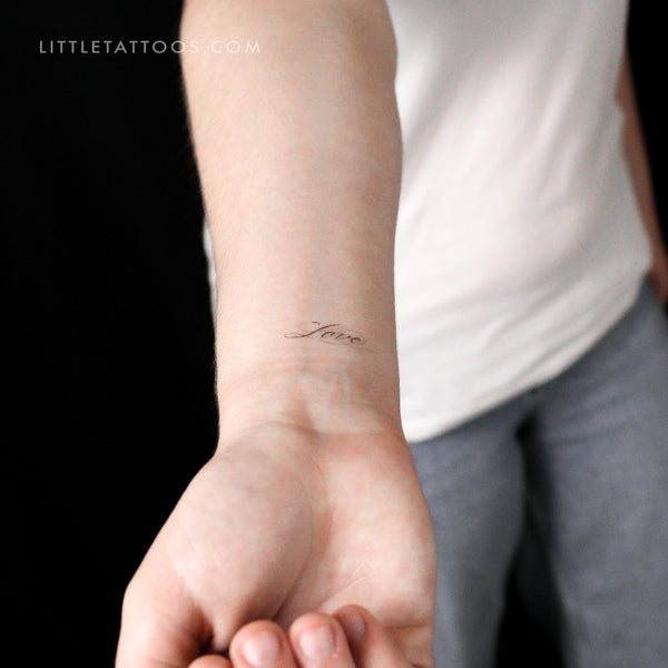 Love Temporary Tattoo By Stefano Mazza - Set of 3