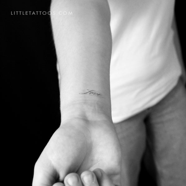 Love Temporary Tattoo By Stefano Mazza - Set of 3