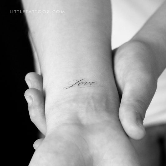 Love Temporary Tattoo By Stefano Mazza - Set of 3