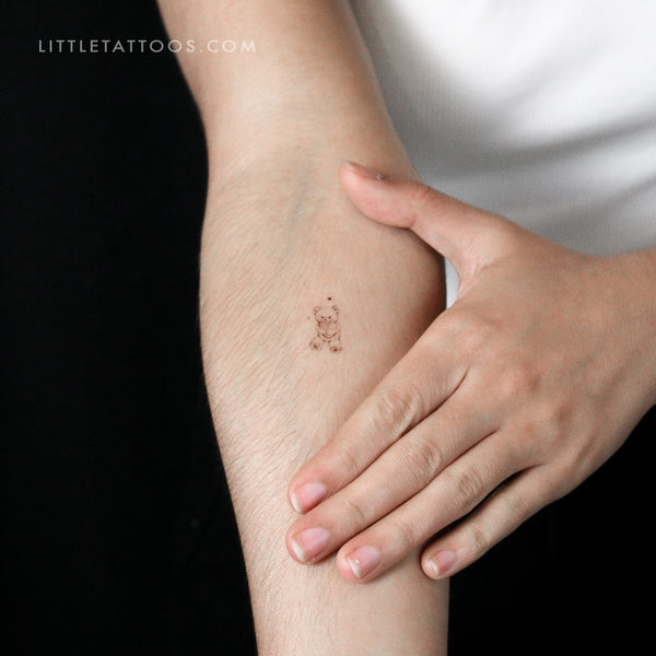 Teddy Bear Temporary Tattoo By Stefano Mazza - Set of 3