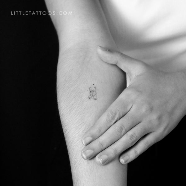 Teddy Bear Temporary Tattoo By Stefano Mazza - Set of 3