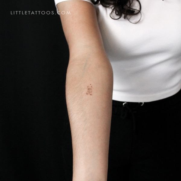 Teddy Bear Temporary Tattoo By Stefano Mazza - Set of 3