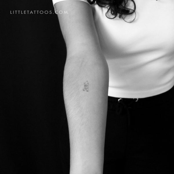Teddy Bear Temporary Tattoo By Stefano Mazza - Set of 3