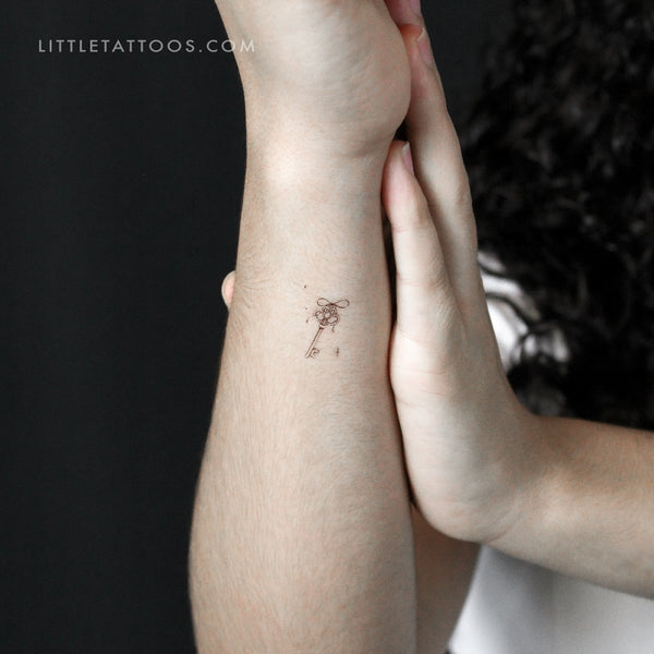 Little Vintage Key Temporary Tattoo By Stefano Mazza - Set of 3