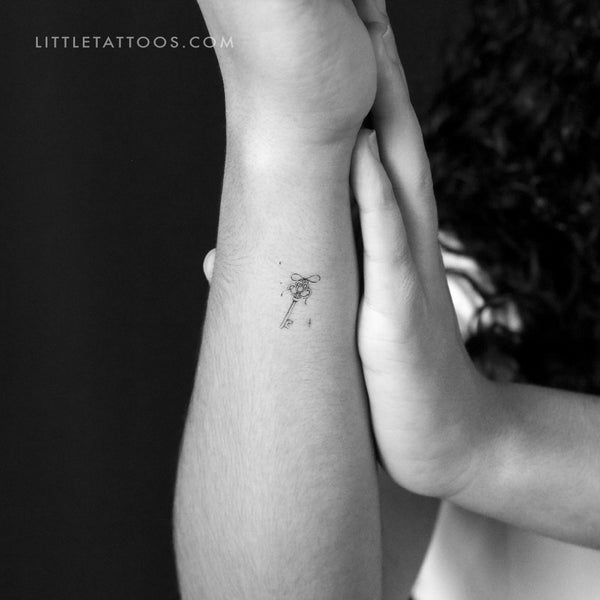 Little Vintage Key Temporary Tattoo By Stefano Mazza - Set of 3