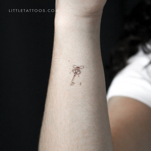 Little Vintage Key Temporary Tattoo By Stefano Mazza - Set of 3