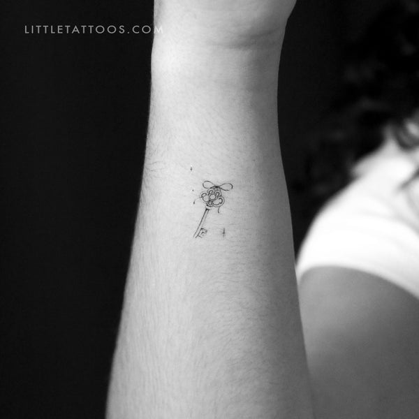 Little Vintage Key Temporary Tattoo By Stefano Mazza - Set of 3