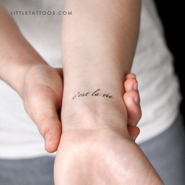 C'est La Vie By Stefano Mazza Temporary Tattoo - Set of 3