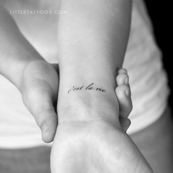 C'est La Vie By Stefano Mazza Temporary Tattoo - Set of 3