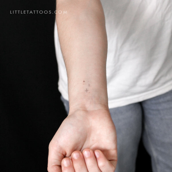 Sparkling Stars Temporary Tattoo By Stefano Mazza - Set of 3