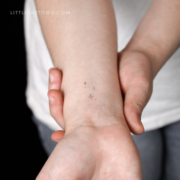 Sparkling Stars Temporary Tattoo By Stefano Mazza - Set of 3