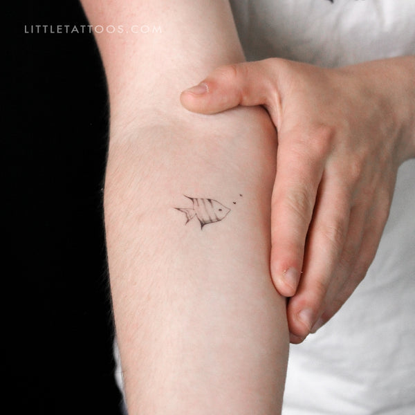 Fish Temporary Tattoo By Stefano Mazza - Set of 3
