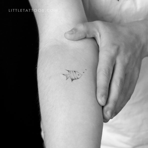 Fish Temporary Tattoo By Stefano Mazza - Set of 3