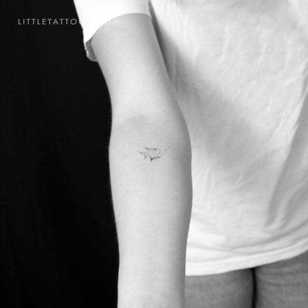 Fish Temporary Tattoo By Stefano Mazza - Set of 3