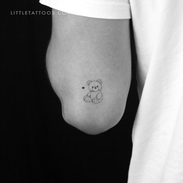 Lovely Teddy Bear By Stefano Mazza Temporary Tattoo - Set of 3