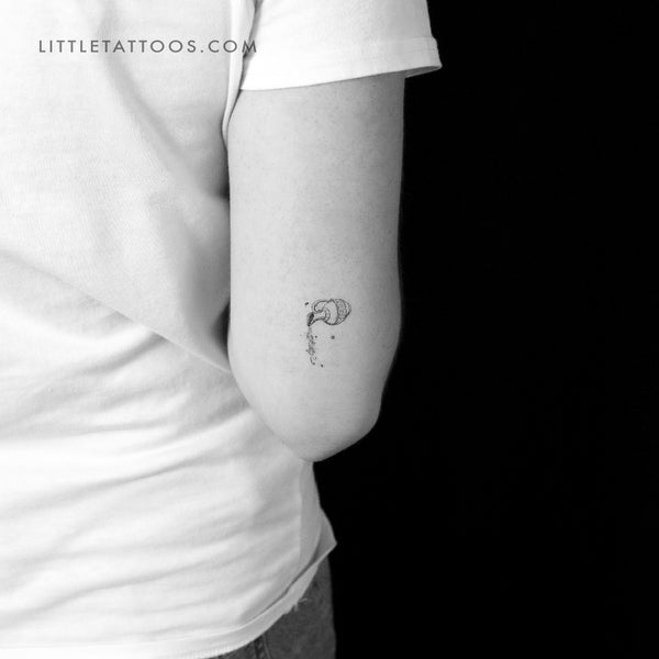 Water Jug Temporary Tattoo By Stefano Mazza - Set of 3