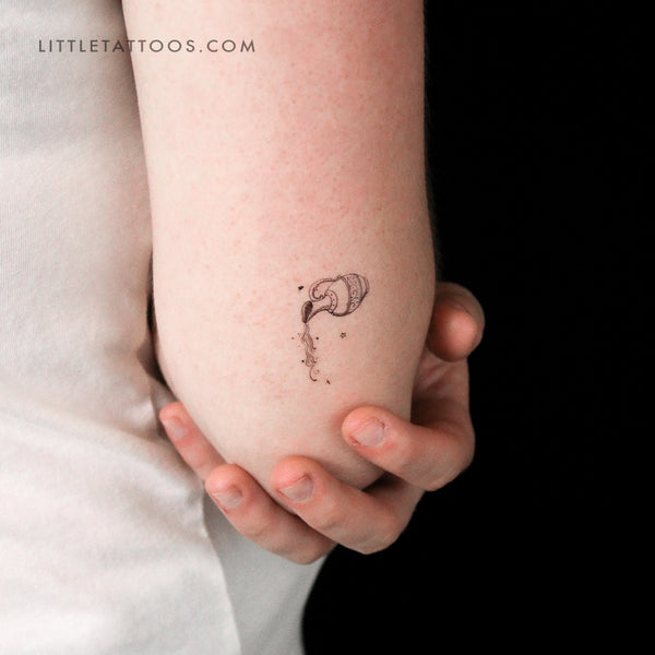 Water Jug Temporary Tattoo By Stefano Mazza - Set of 3