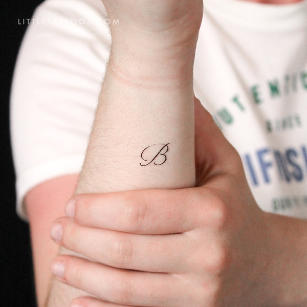 B Temporary Tattoo By Stefano Mazza - Set of 3