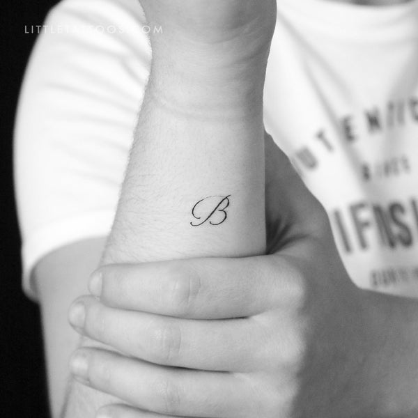 B Temporary Tattoo By Stefano Mazza - Set of 3
