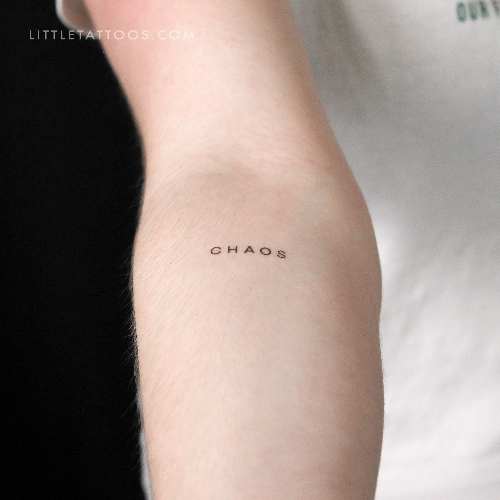 Chaos By Stefano Mazza Temporary Tattoo - Set of 3
