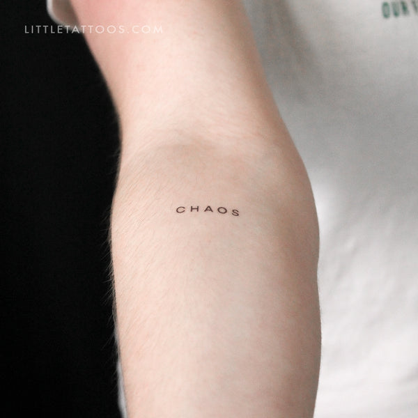 Chaos By Stefano Mazza Temporary Tattoo - Set of 3