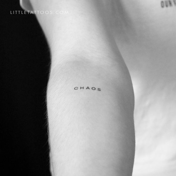 Chaos By Stefano Mazza Temporary Tattoo - Set of 3