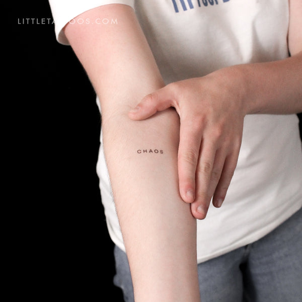 Chaos By Stefano Mazza Temporary Tattoo - Set of 3